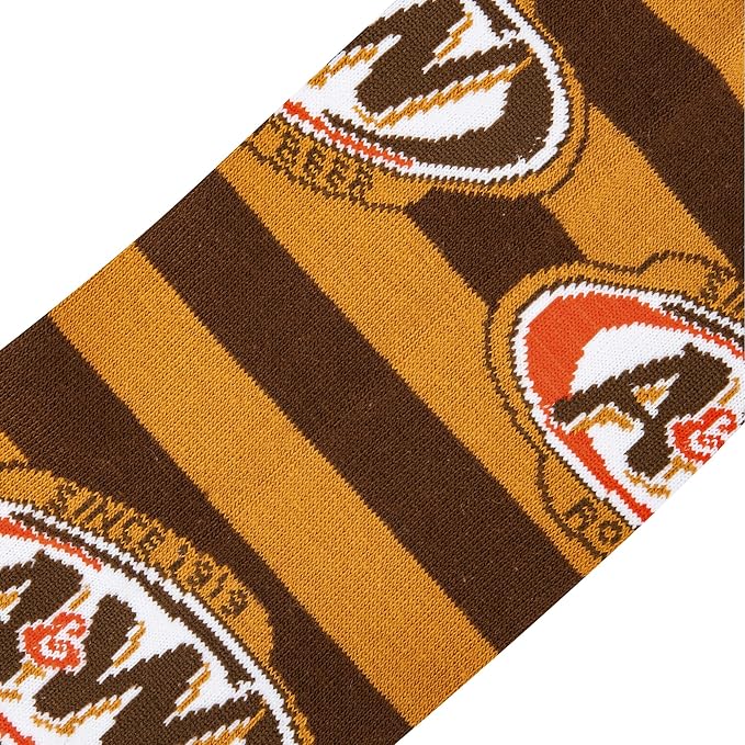 Cool Socks A&W Stripes Fun Print Novelty Crew Socks for Men