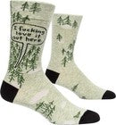 Blue Q Men’s Funny Novelty Crew Socks F**king Love it out Here (shoe size 7-12)