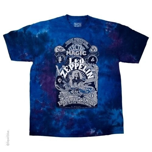 New LED ZEPPELIN Wembley 1971 TIE DYE T Shirt