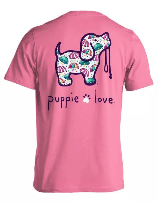 New PUPPIE LOVE umbrellas T SHIRT