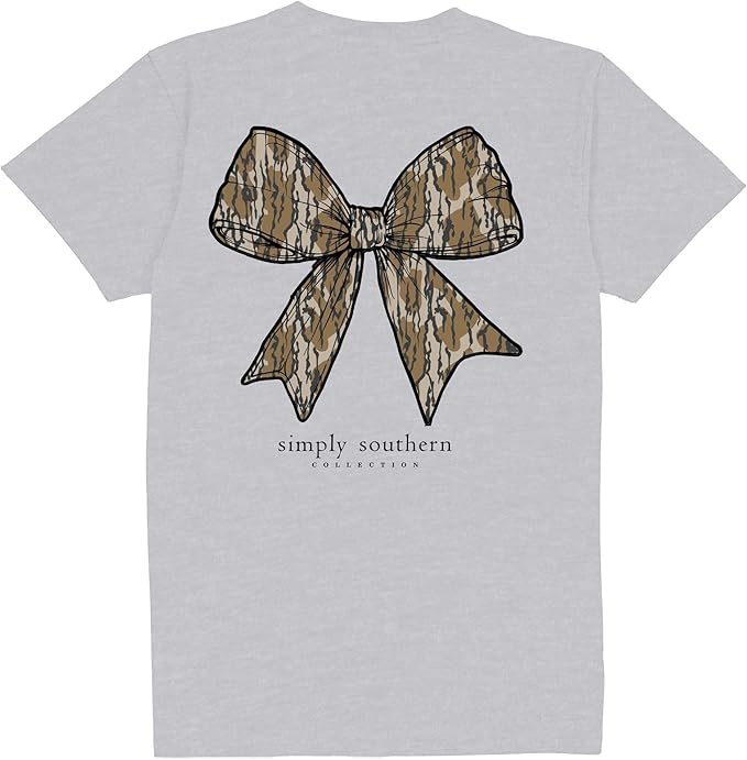 Simply Southern Camo Bow Short Sleeve