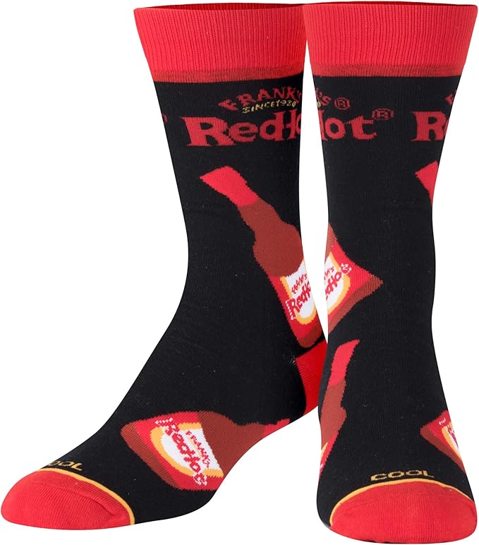 Cool Socks Novelty Crew Dress Sock, Food, Condiments & Sauces, Fun Crazy