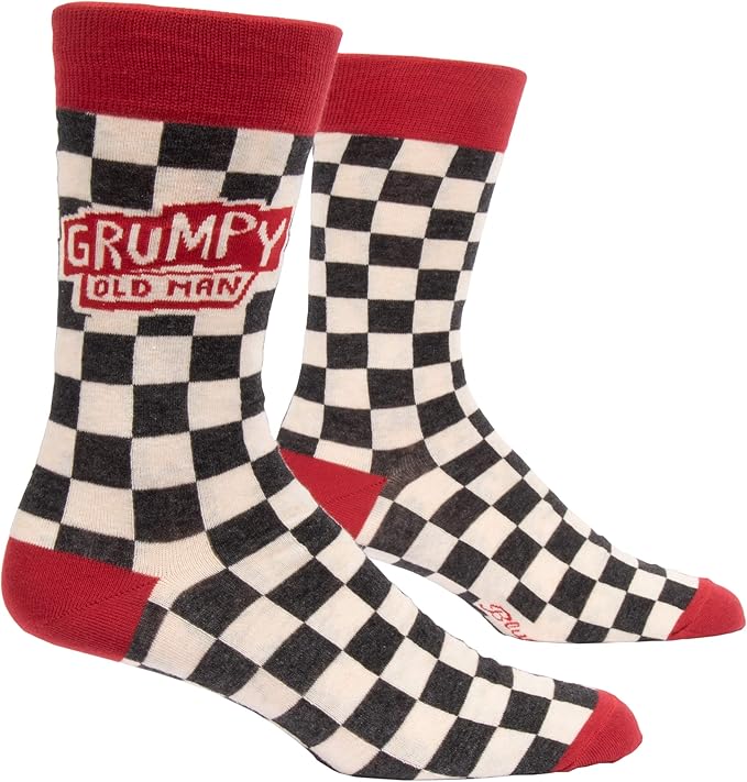 Blue Q Men's socks, Size 7-12, Funny "Grumpy Old Man"