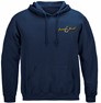 Sail Fish Baller Off Shore Fishing Fishing 8oz 50/50 Navy Hooded Sweat Shirt