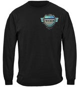 American's Trucker Blue Collar Worker 100% Cotton Black Long Sleeve T-Shirt