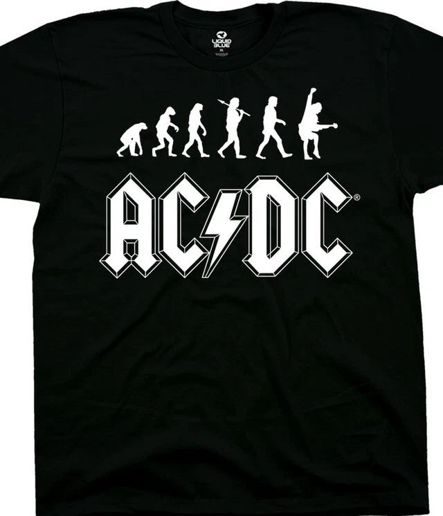AC/DC Rock Evolution Black T-Shirt