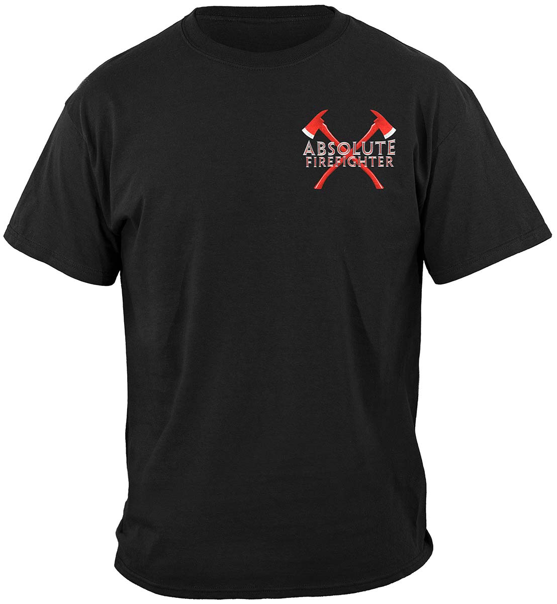 Absolute Firefighter 100% Cotton  Black T-Shirt