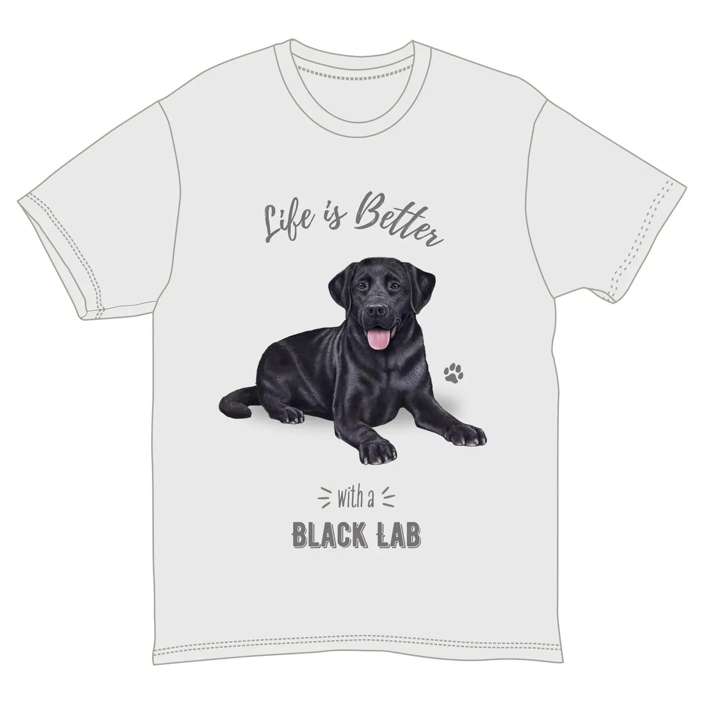 Life is Better with a Black Lab T-Shirt, Dog Lover Design, Multiple Sizes S-XXL