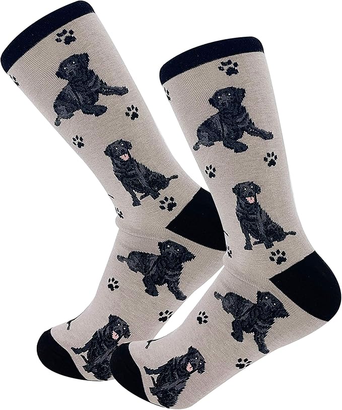 Happy Tails Black Lab Socks Pet Lovers Soft Socks One Size Fit Most