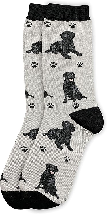 Happy Tails Black Lab Socks Pet Lovers Soft Socks One Size Fit Most