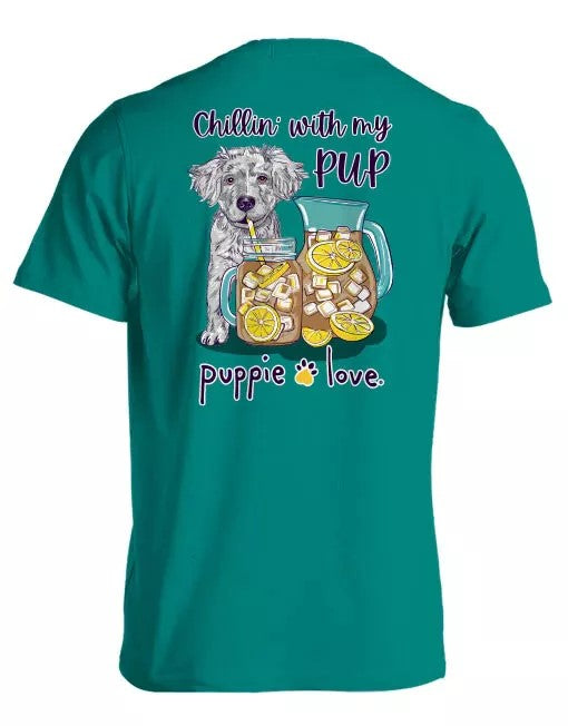 Puppie Love Chillin' with my Pup t-shirt