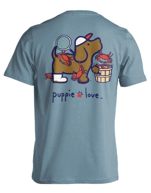 New PUPPIE LOVE Crab Pup T SHIRT