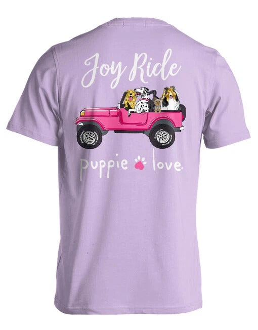 New PUPPIE LOVE Joy Ride  Pup  T SHIRT