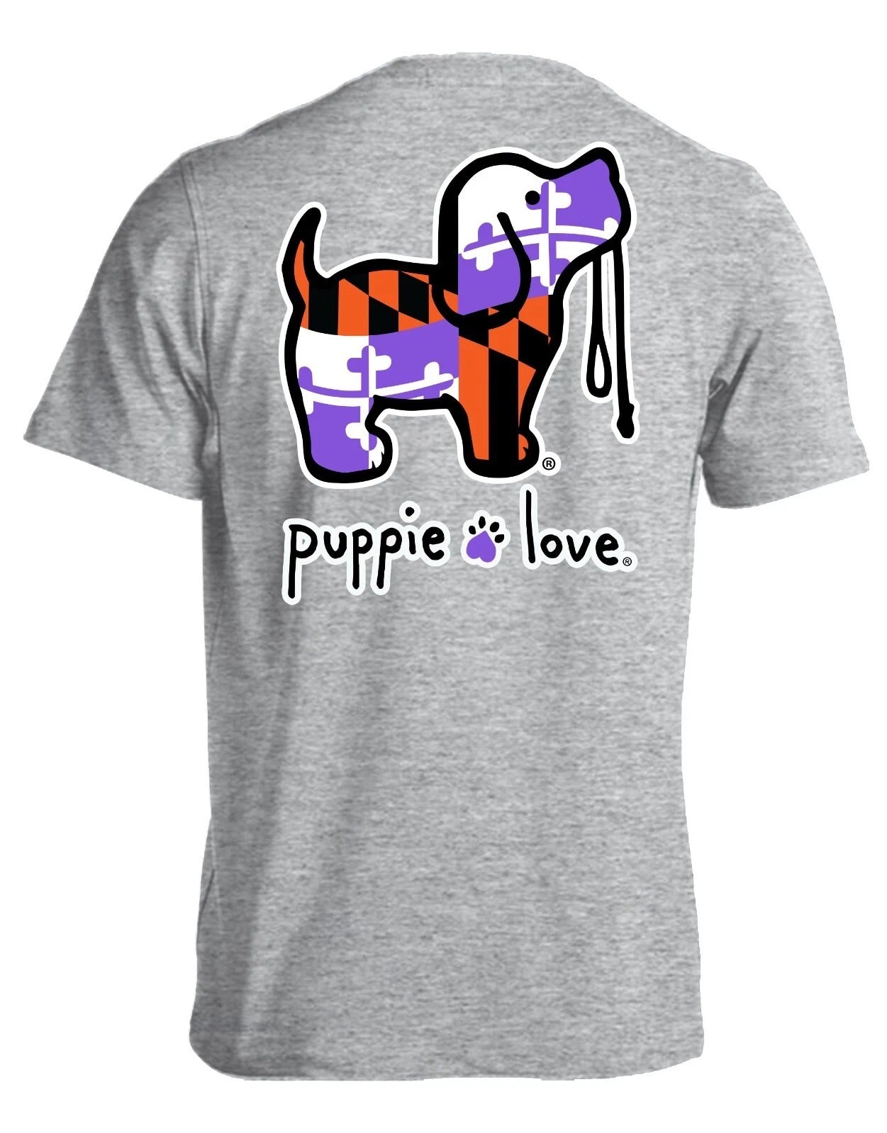 New PUPPIE LOVE  MARYLAND FLAG PUP T SHIRT