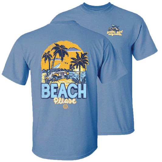 New GIRLIE GIRL T SHIRT BEACH PLEASE