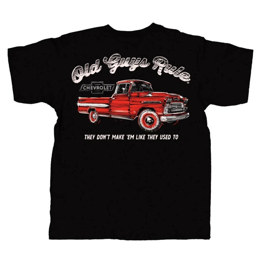 New OLD GUYS RULE T SHIRT  Red Truck