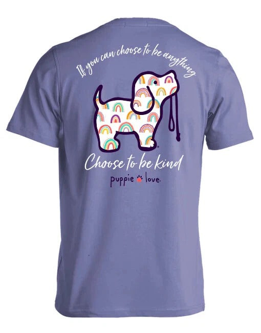 New PUPPIE LOVE RAINBOW PUP T-SHIRT