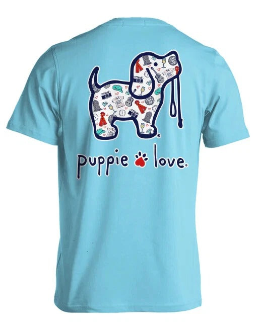 NEW-PUPPIE LOVE RED SCARF PUP