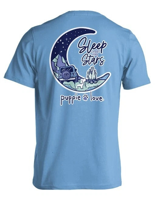 New PUPPIE LOVE Sleep under the STARS PUP T-SHIRT