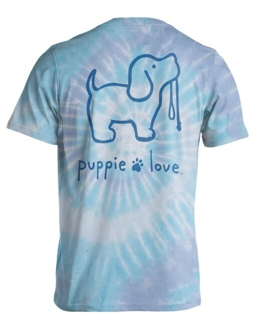 New PUPPIE LOVE Tie Dye 4  T SHIRT