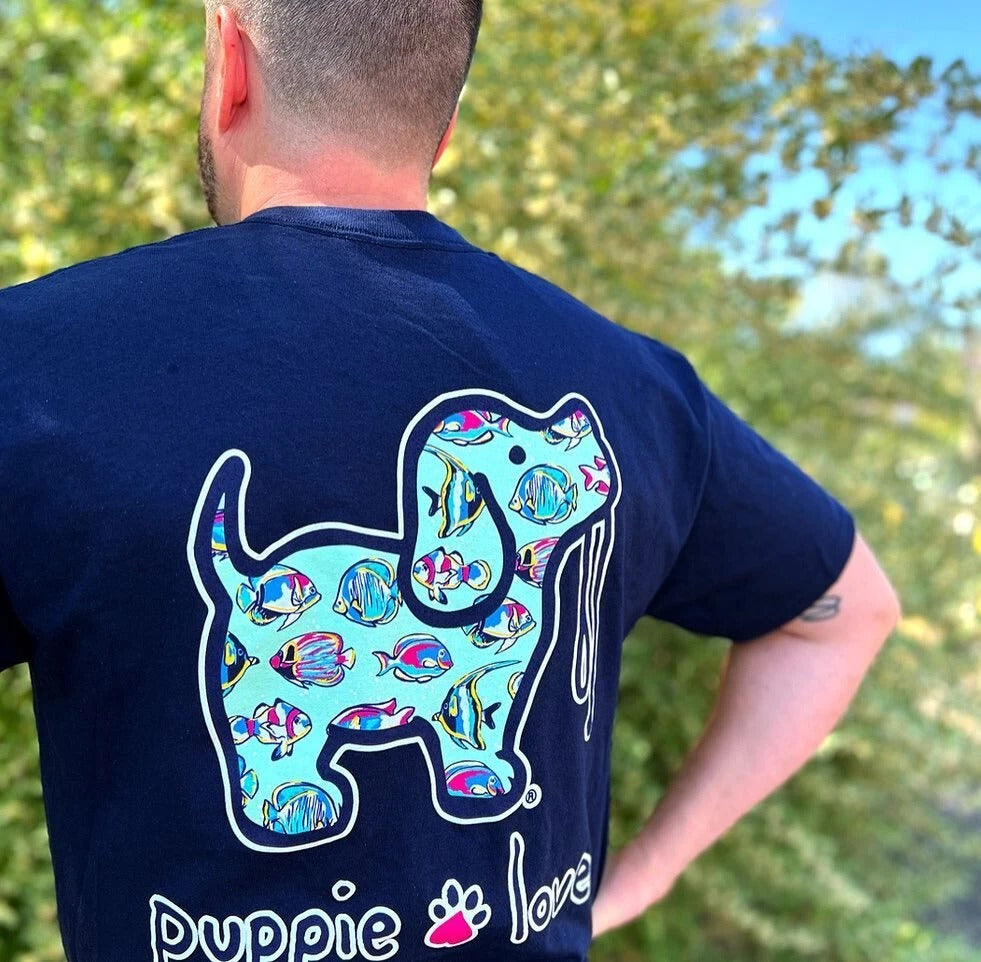 NEW-PUPPIE LOVE UNDER THE SEA T-SHIRT