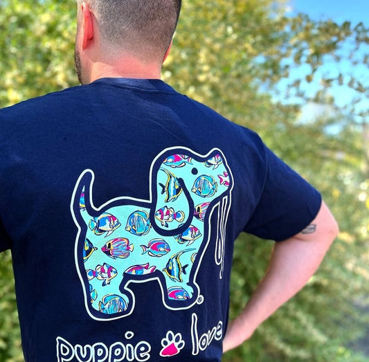 NEW-PUPPIE LOVE UNDER THE SEA T-SHIRT