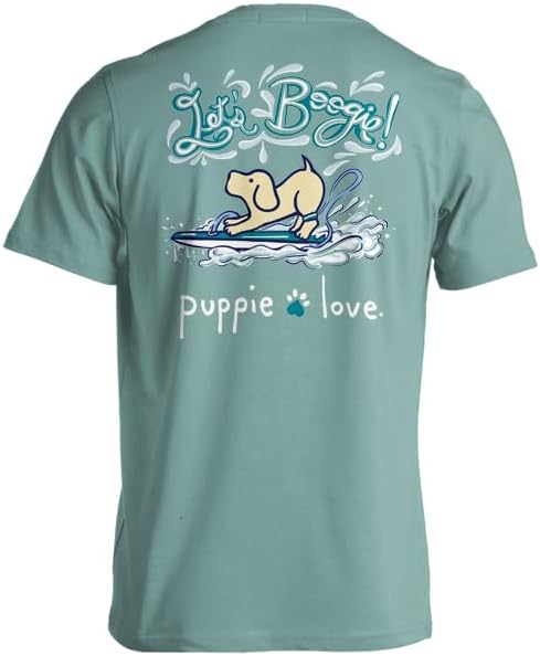 New PUPPIE LOVE Let's BOOGIE Surfing  PUP  T-SHIRT