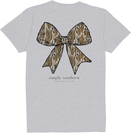 Simply Southern Camo Bow Short Sleeve
