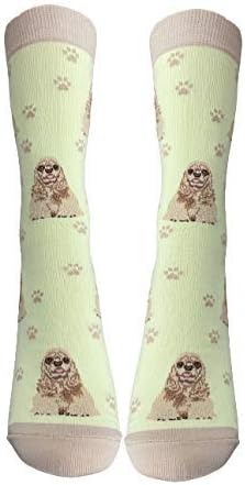 Happy Tails Cocker Spaniel Socks Pet Lovers One Size Fit Most