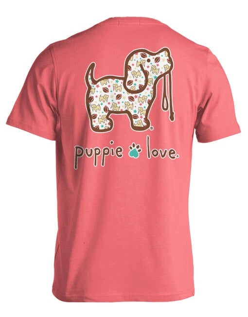 New PUPPIE LOVE FOOTBALL AND STARS PUP  T SHIRT PUP