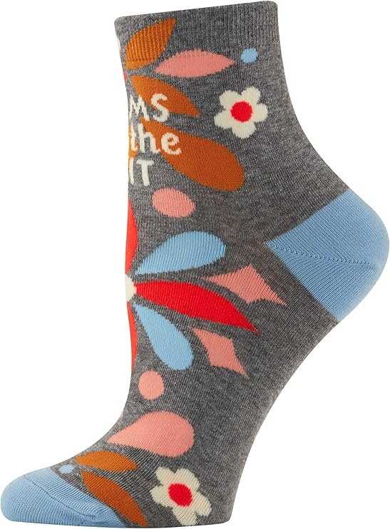 Blue Q Women's socks, Size 5-10, "Moms are the Shit"
