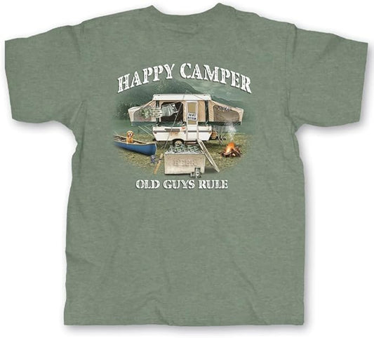 Old Guys Rule Happy Camper T-shirt