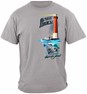 On The Rocks Striped Bass Sea Bass Black Fish Fishing 100% Cotton Charcoal Gray T-Shirt