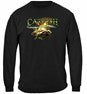 Catfish Murky Water Fishing 100% Cotton Military Green Long Sleeve T-Shirt