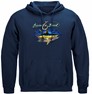 Tuna Time Off Shore Fishing Fishing 8oz 50/50 Navy Hooded Sweat Shirt