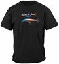 Patriotic Tarpon Fishing 100% Cotton Black T-Shirt
