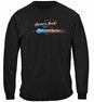 Patriotic Malin Fishing 100% Cotton Black Long Sleeve T-Shirt