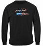 Patriotic Tuna Fishing 100% Cotton Black Long Sleeve T-Shirt