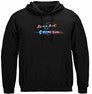 Patriotic Malin Fishing 8oz 50/50 Black Hooded Sweat Shirt