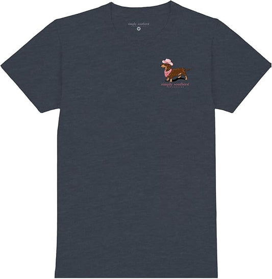 Simply Southern If You See Someone Without A Smile Give Them One of Your - Dachshund - Adult T-Shirt