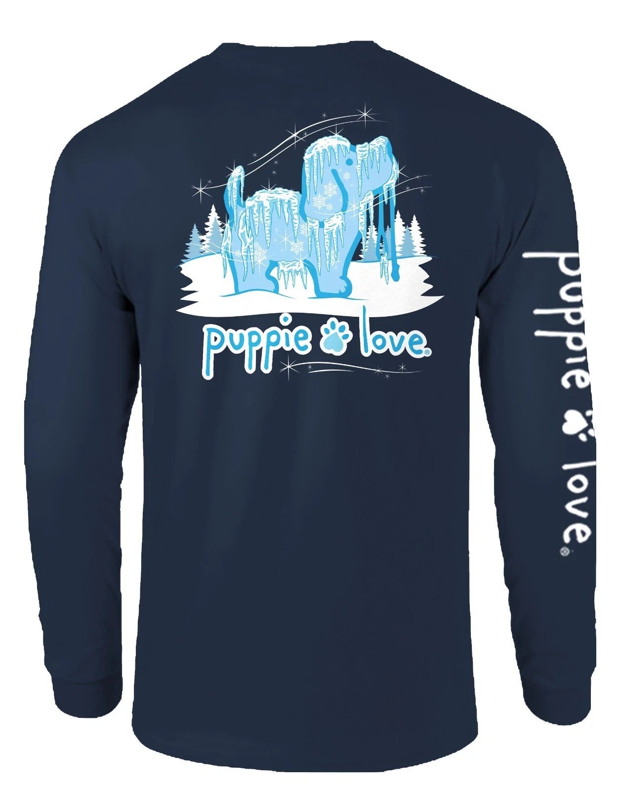 New PUPPIE LOVE SNOW Icicles PUP LONG SLEEVE